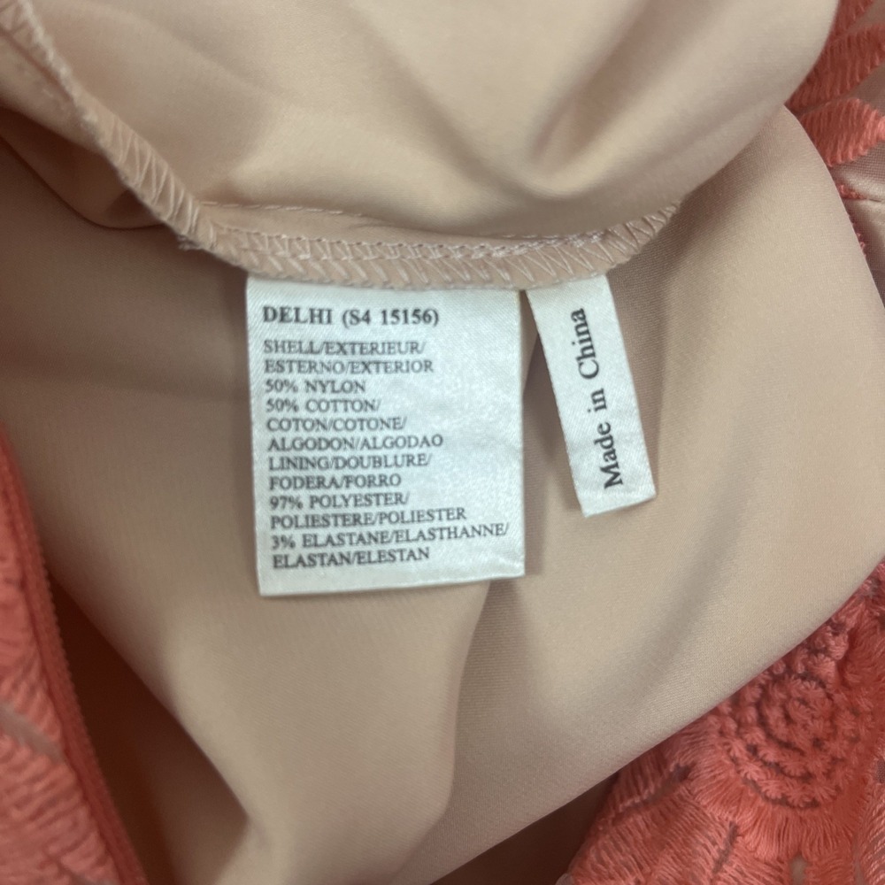 Renee Derhy Cottage Core Fairy Core  Feminine Retr Floral Overlay Party Dress L - Picture 11 of 12